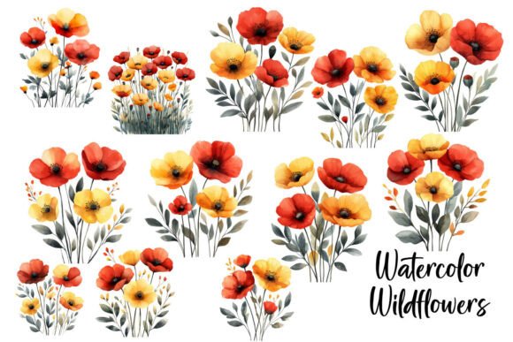 Download Red and Yellow Flower Clipart - Flower Collection