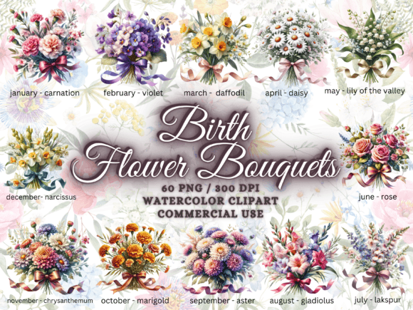 Download Birth Month Flower Clipart - Flower Png - Flower Collection
