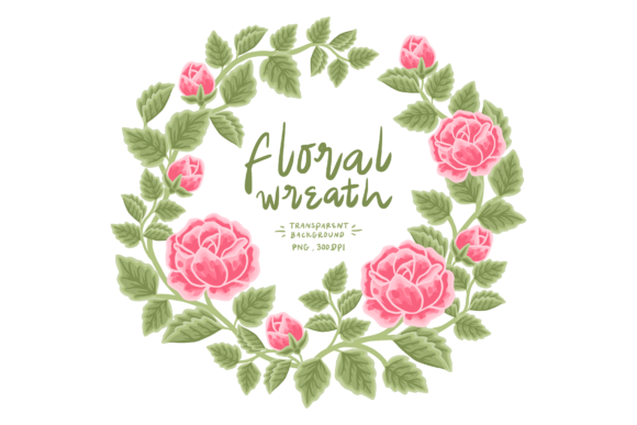 Download Beautiful Garden Rose Flower Wreath PNG - Flower Collection