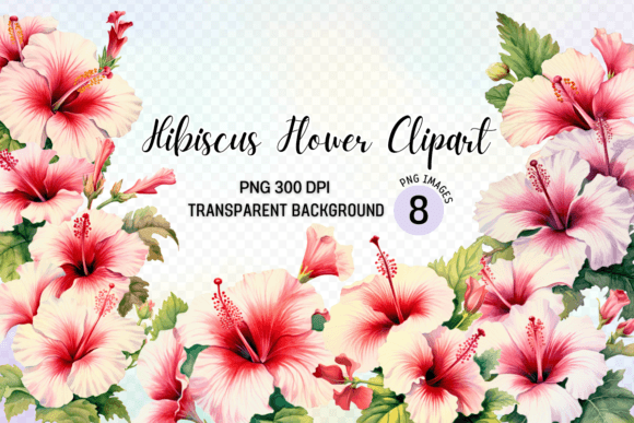 Download Hibiscus Flower Clipart Design Bundle - Flower Collection