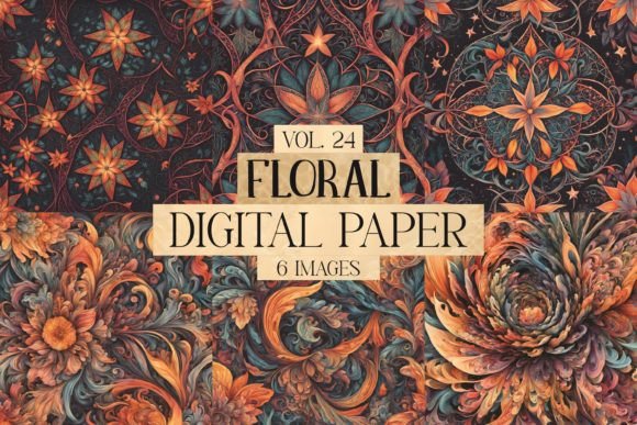 Download Floral Digital Paper Vol. 24 - Digital Collection